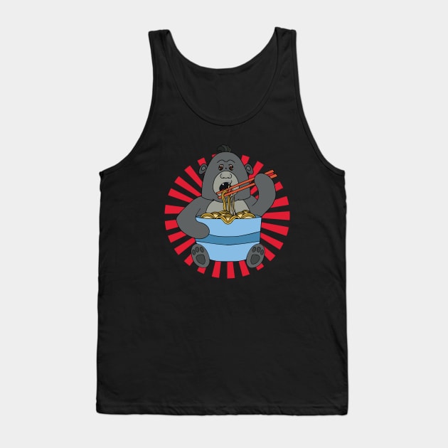 Gorilla Ramen Tank Top by DiegoCarvalho